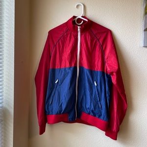 Forever 21 Mens Jacket Red Blue Size Large L